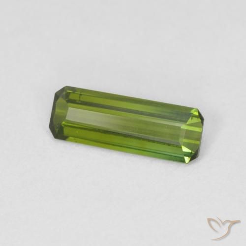 Turmalina Verde cálido natural de 0.83 ct, Corte Octágono / Esmeralda, VS