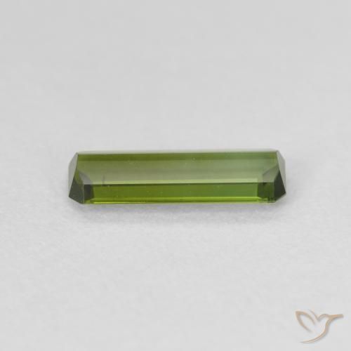 Turmalina Verde cálido natural de 0.83 ct, Corte Octágono / Esmeralda, VS
