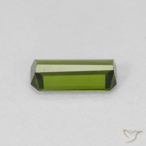 Turmalina Verde cálido natural de 0.65 ct, Corte Octágono / Esmeralda, VS
