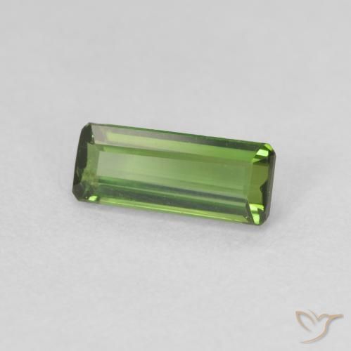 Turmalina Verde oscuro natural de 0.83 ct, Corte Octágono / Esmeralda, VS