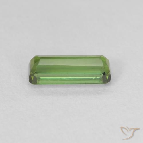 Turmalina Verde oscuro natural de 0.83 ct, Corte Octágono / Esmeralda, VS