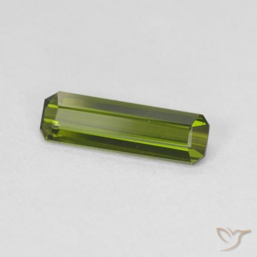 Turmalina Verde bosque natural de 1.04 ct, Corte Octágono / Esmeralda, VS