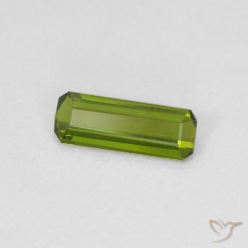 Turmalina Verde medio natural de 0.59 ct, Corte Octágono / Esmeralda, VVS