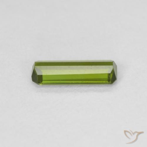 Turmalina Verde medio natural de 0.59 ct, Corte Octágono / Esmeralda, VVS