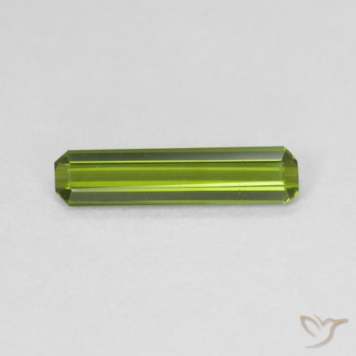 0.86ct Natural Verde medio Turmalina, corte esmeralda, VVS-VS