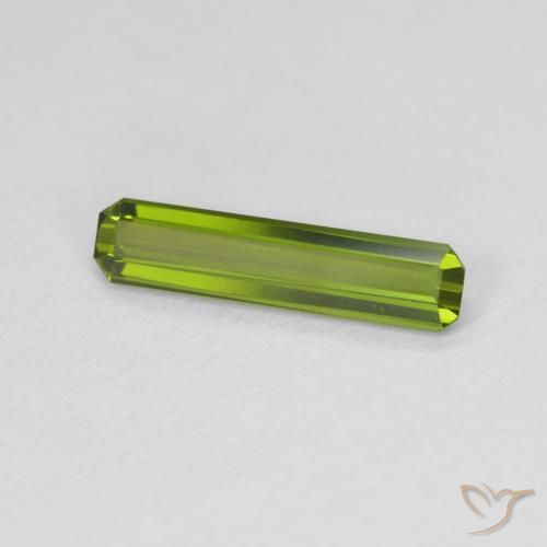 Turmalina Verde medio natural de 0.86 ct, Corte Octágono / Esmeralda, VVS-VS