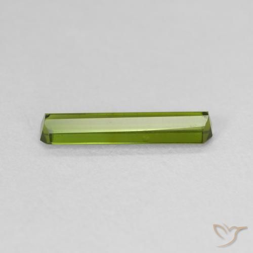 Turmalina Verde medio natural de 0.86 ct, Corte Octágono / Esmeralda, VVS-VS