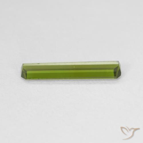 Turmalina Verde amarillento natural de 1.08 ct, Corte Octágono / Esmeralda, VVS