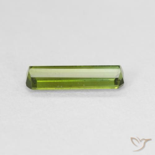 Turmalina Verde bosque natural de 0.73 ct, Corte Octágono / Esmeralda, VVS