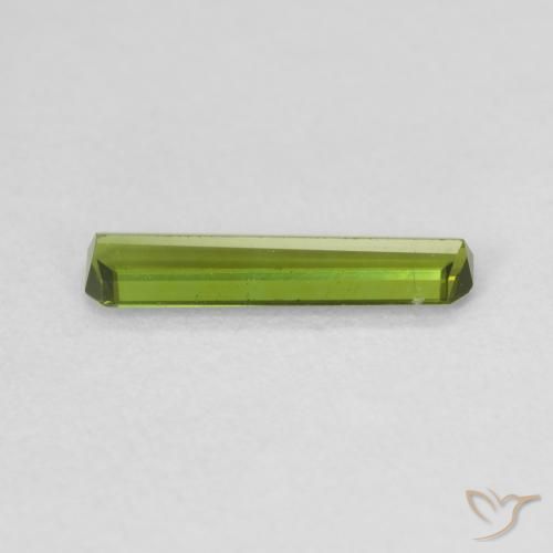 Turmalina Verde medio natural de 0.50 ct, Corte Octágono / Esmeralda, VVS