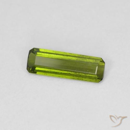 Turmalina Verde medio natural de 0.75 ct, Corte Octágono / Esmeralda, VS