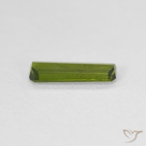 Turmalina Verde medio natural de 0.75 ct, Corte Octágono / Esmeralda, VS