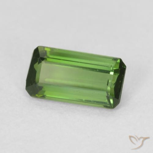 Turmalina Verde medio natural de 0.66 ct, Corte Octágono / Esmeralda, VS