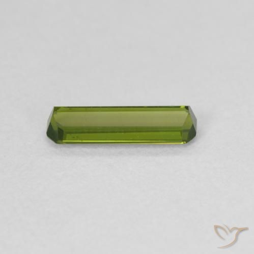 Turmalina Verde cálido natural de 0.55 ct, Corte Octágono / Esmeralda, VVS-VS