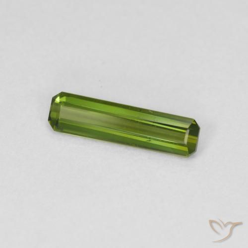 Turmalina Verde bosque natural de 0.69 ct, Corte Octágono / Esmeralda, VVS-VS
