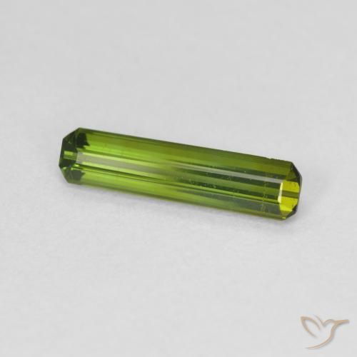 Turmalina Verde oscuro natural de 0.86 ct, Corte Octágono / Esmeralda, VVS-VS