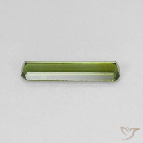 Turmalina Verde oscuro natural de 0.86 ct, Corte Octágono / Esmeralda, VVS-VS