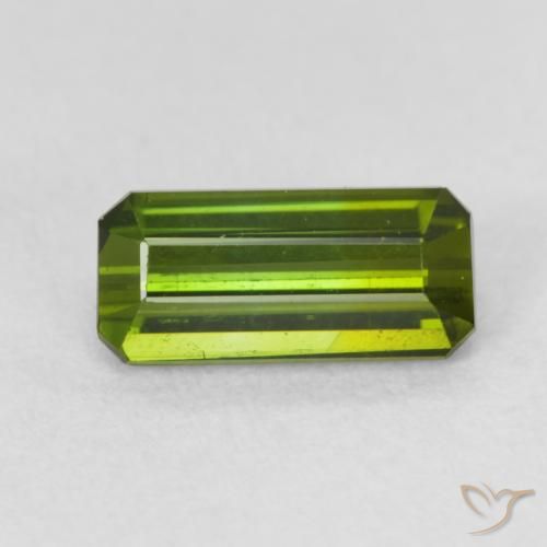 0.78ct Natural Verde medio Turmalina, corte esmeralda, VVS-VS