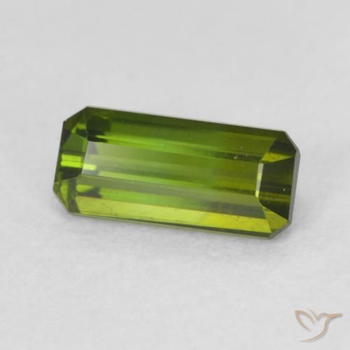 Turmalina Verde medio natural de 0.78 ct, Corte Octágono / Esmeralda, VVS-VS