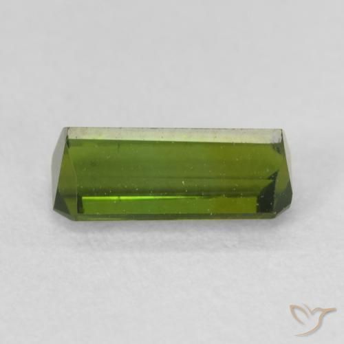 Turmalina Verde medio natural de 0.78 ct, Corte Octágono / Esmeralda, VVS-VS