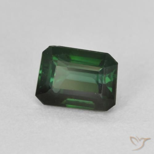 Turmalina Verde bosque frío natural de 0.95 ct, Corte Octágono / Esmeralda, VVS-VS