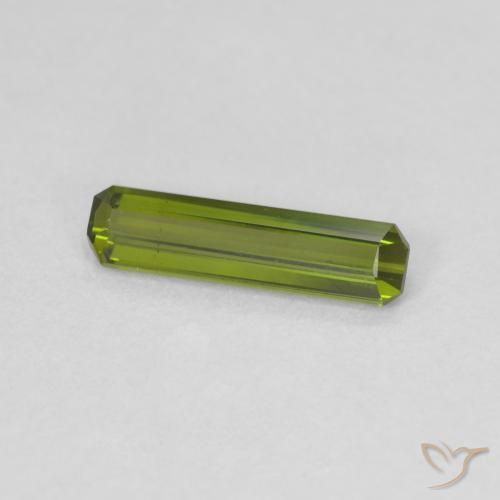 Turmalina Verde oscuro natural de 0.66 ct, Corte Octágono / Esmeralda, VVS