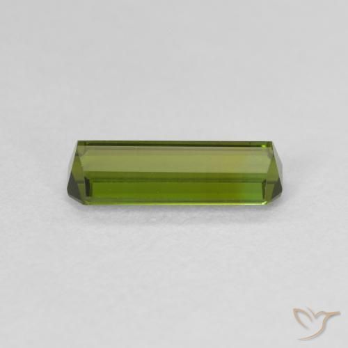 Turmalina Verde medio natural de 1.11 ct, Corte Octágono / Esmeralda, VVS