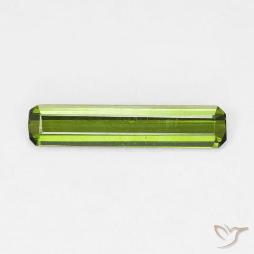 0.94ct Natural Verde oscuro Turmalina, corte esmeralda, VVS