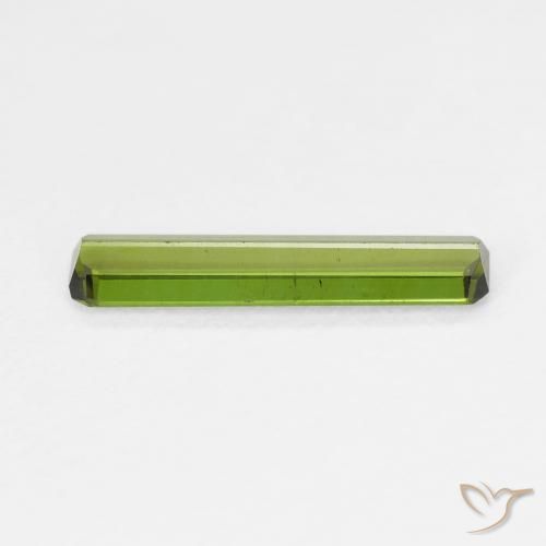 Turmalina Verde oscuro natural de 0.94 ct, Corte Octágono / Esmeralda, VVS