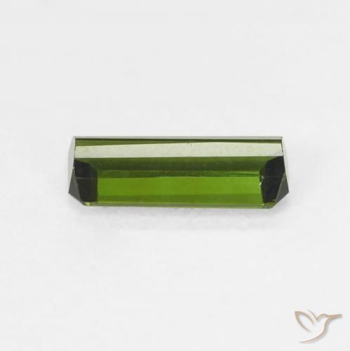 Turmalina Verde medio natural de 1.08 ct, Corte Octágono / Esmeralda, VVS