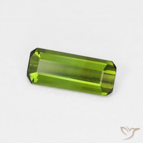 Turmalina Verde medio natural de 0.54 ct, Corte Octágono / Esmeralda, VVS