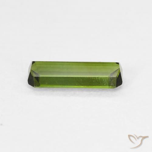 Turmalina Verde medio natural de 0.54 ct, Corte Octágono / Esmeralda, VVS