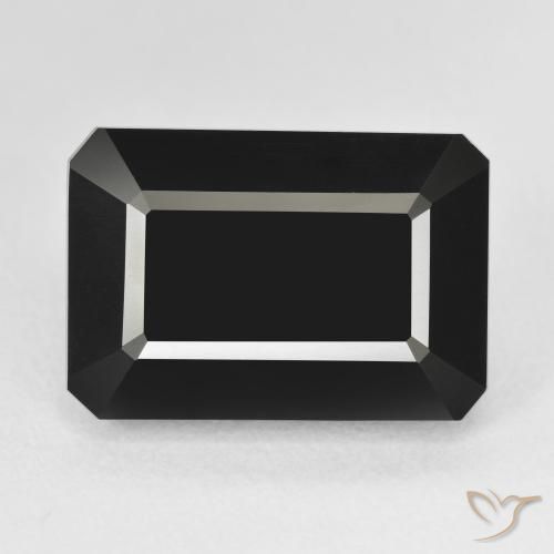 16.31ct Natural Chorlo Turmalina, corte esmeralda, Opaco