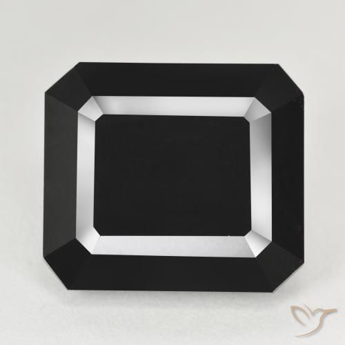 26.25ct Natural Chorlo Turmalina, corte esmeralda, Opaco