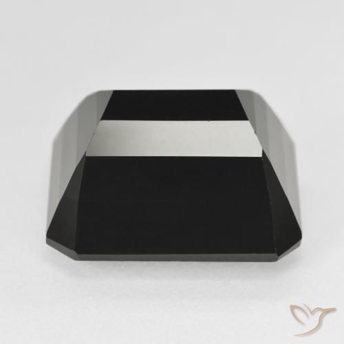 Turmalina Chorlo natural de 26.25 ct, Corte Octágono / Esmeralda, Opaco