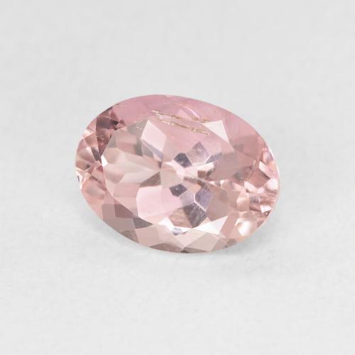 Turmalina Rosado claro natural de 1.44 ct, Ovalada, VS-SI