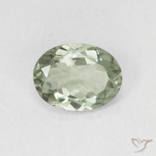 1.32ct Natural Verde bosque claro turmalina, Ovalada, VS