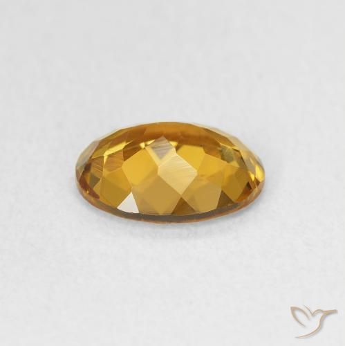 Turmalina Medium Dark-Brown natural de 1.09 ct, Ovalada, VS