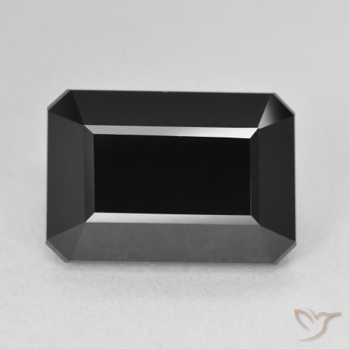 9.07ct Natural Chorlo Turmalina, corte esmeralda, Opaco