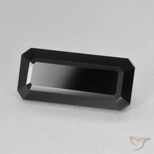 Turmalina Chorlo natural de 7.00 ct, Corte Octágono / Esmeralda, Opaco