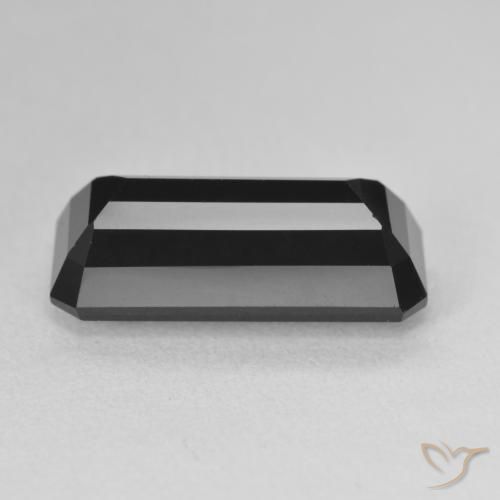 Turmalina Chorlo natural de 7.00 ct, Corte Octágono / Esmeralda, Opaco
