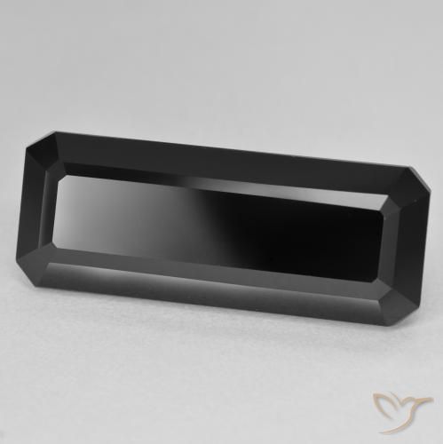 Turmalina Chorlo natural de 18.12 ct, Corte Octágono / Esmeralda, Opaco