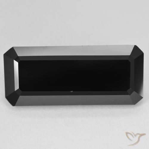 17.27ct Natural Chorlo Turmalina, corte esmeralda, Opaco