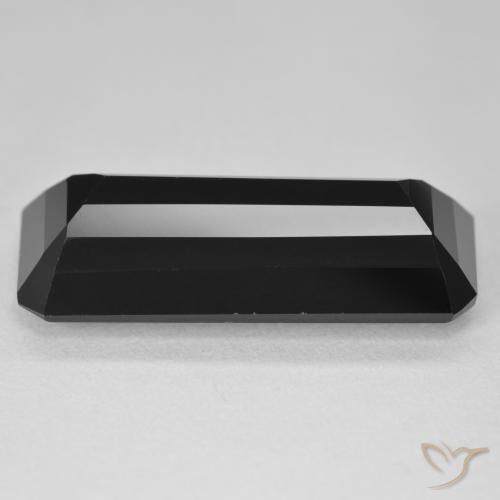 Turmalina Chorlo natural de 17.27 ct, Corte Octágono / Esmeralda, Opaco