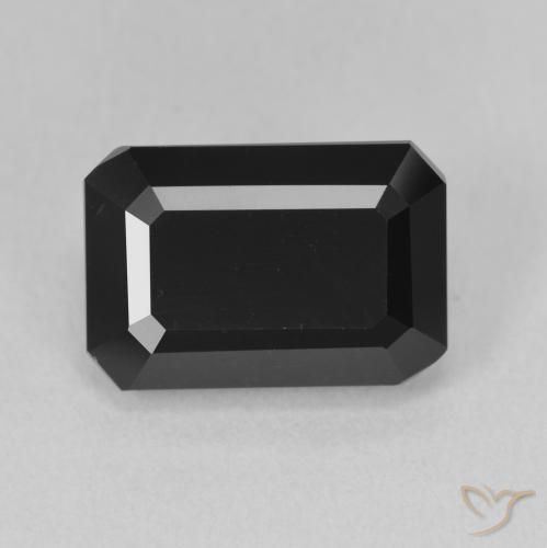 6.04ct Natural Chorlo Turmalina, corte esmeralda, Opaco