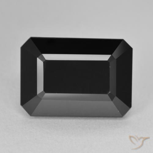 11.01ct Natural Chorlo Turmalina, corte esmeralda, Opaco