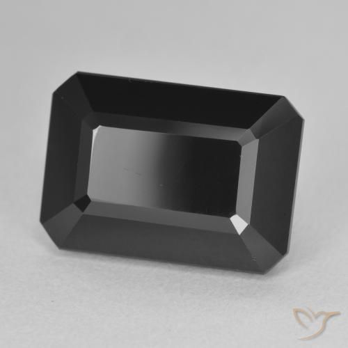Turmalina Chorlo natural de 11.01 ct, Corte Octágono / Esmeralda, Opaco