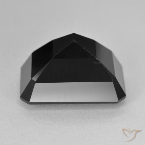 Turmalina Chorlo natural de 11.01 ct, Corte Octágono / Esmeralda, Opaco
