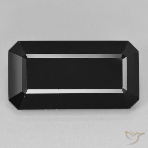 22.18ct Natural Chorlo Turmalina, corte esmeralda, Opaco