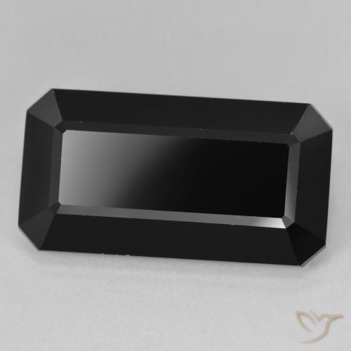 Turmalina Chorlo natural de 22.18 ct, Corte Octágono / Esmeralda, Opaco
